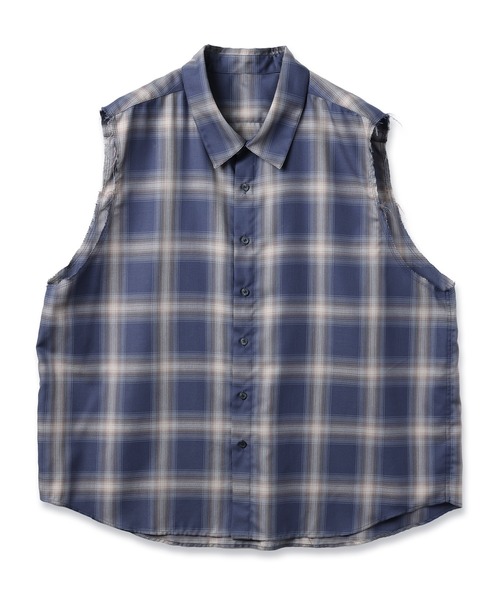 amok（アモク）の「DOCKING CHECK SHIRT（シャツ/ブラウス・メンズ・ブラウン/ネイビー・L/M/S）」の15枚目の写真