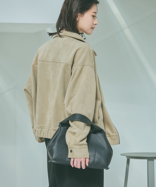 LAKOLE(ラコレ)の「ソフトワンハンドル2WAYトートバッグ / 654154(トートバッグ・レディース・ブラック/ブラウン/オフホワイト・FREE)」の3枚目の写真