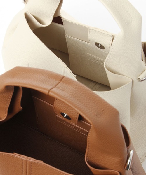 LAKOLE(ラコレ)の「ソフトワンハンドル2WAYトートバッグ / 654154(トートバッグ・レディース・ブラック/ブラウン/オフホワイト・FREE)」の22枚目の写真