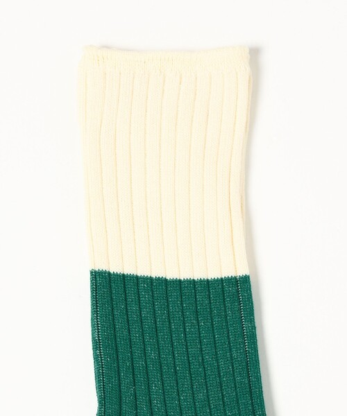 CITEN（シテン）の「＜CITEN＞バイカラーソックス（ソックス/靴下・レディース・ロイヤルブルー/ケリーグリーン・FREE）」の4枚目の写真