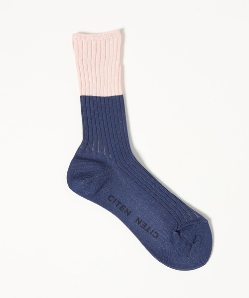 CITEN（シテン）の「＜CITEN＞バイカラーソックス（ソックス/靴下・レディース・ロイヤルブルー/ケリーグリーン・FREE）」の6枚目の写真