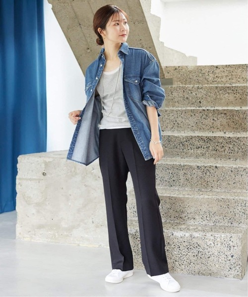 SLOBE IENA（スローブイエナ）の「《WEB限定/追加4》LE DENIM BDUデニムシャツ（シャツ/ブラウス・レディース・ブルー・FREE）」の15枚目の写真