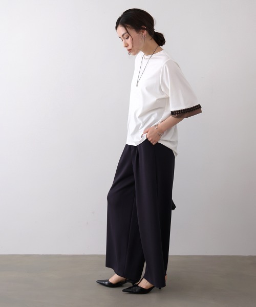 Bou Jeloud(ブージュルード)の「袖レースカットソー(Tシャツ/カットソー・レディース・ブラック/ベージュ/オフホワイト・FREE)」の6枚目の写真