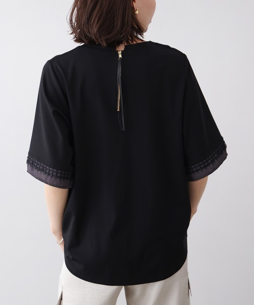 Bou Jeloud(ブージュルード)の「袖レースカットソー(Tシャツ/カットソー・レディース・ブラック/ベージュ/オフホワイト・FREE)」の17枚目の写真