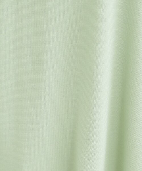 SHOO・LA・RUE(シューラルー)の「【ひんやり/UV/体型カバー】とろみフロントタック7分袖ゆるトップス(Tシャツ/カットソー・レディース・ライトグリーン/ライトベージュ/ブラック/ホワイト系5・00)」の12枚目の写真