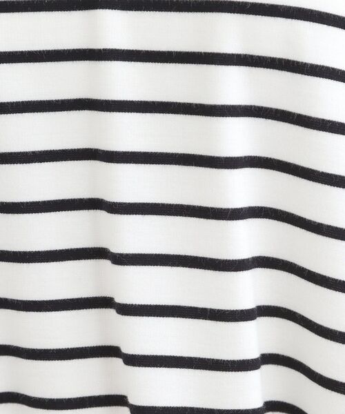 SHOO・LA・RUE(シューラルー)の「【ひんやり/UV/体型カバー】とろみフロントタック7分袖ゆるトップス(Tシャツ/カットソー・レディース・ライトグリーン/ライトベージュ/ブラック/ホワイト系5・00)」の20枚目の写真