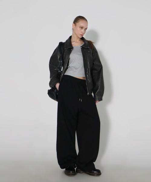 CHICKS(チックス)の「ラスティックウォッシングレザージャケットブラック(その他アウター・レディース・ブラック・MEDIUM/LARGE)」の9枚目の写真