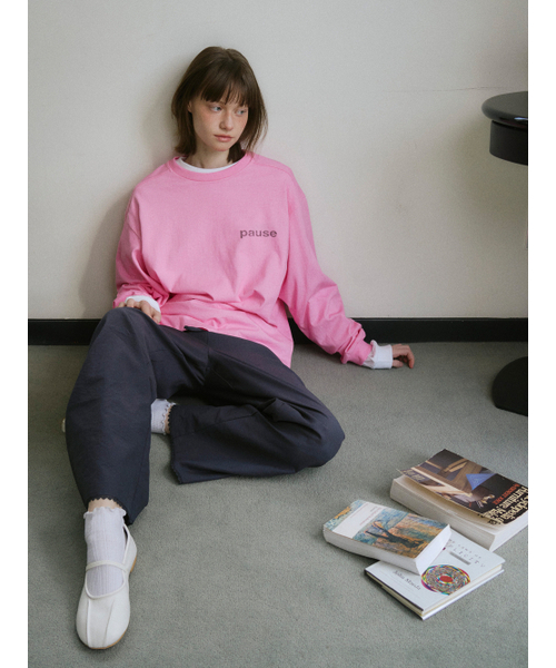 TINKNIT(ティンニット)の「パースプリントTシャツ_ピンク(Tシャツ/カットソー・レディース・その他・FREE)」の2枚目の写真