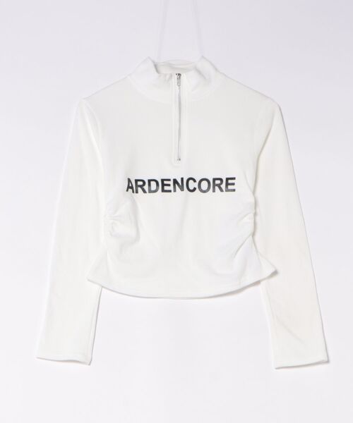 Songe(ソンジュ)の「ハーフジップアップスタンドカラートップス(Tシャツ/カットソー・レディース・グレー/ブラック/ホワイト・FREE)」の18枚目の写真