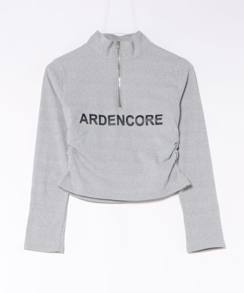 Songe(ソンジュ)の「ハーフジップアップスタンドカラートップス(Tシャツ/カットソー・レディース・グレー/ブラック/ホワイト・FREE)」の20枚目の写真
