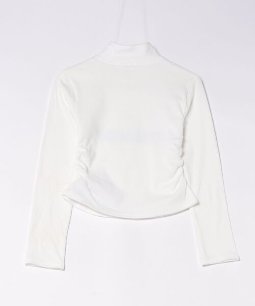 Songe(ソンジュ)の「ハーフジップアップスタンドカラートップス(Tシャツ/カットソー・レディース・グレー/ブラック/ホワイト・FREE)」の21枚目の写真