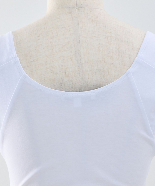 NARACAMICIE(ナラカミーチェ)の「【NARACAMICIE】フレスコレースタンク(Tシャツ/カットソー・レディース・ブラック/ホワイト・M/XL)」の5枚目の写真