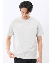 m.f.editorial（エムエフエディトリアル）の「Tシャツ メンズ 半袖 ストレッチ 接触冷感 抗菌防臭 UV 綿 コットン ボーダー シルケット スムス クルーネック ドレスT（Tシャツ/カットソー）」