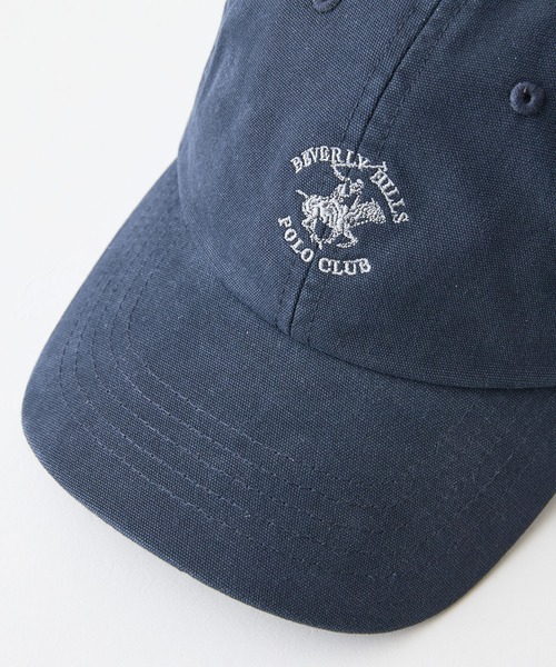 BEVERLY HILLS POLO CLUB(ビバリーヒルズポロクラブ)の「【BEVERLY HILLS POLO CLUB/ビバリーヒルズポロクラブ】【夏でも蒸れずに涼しい】オックス ローキャップ 通気性抜群 綿100% ワンポイント刺繍(キャップ・メンズ・スモークピンク/ブラック/ベージュ/ネイビー・FREE)」の13枚目の写真