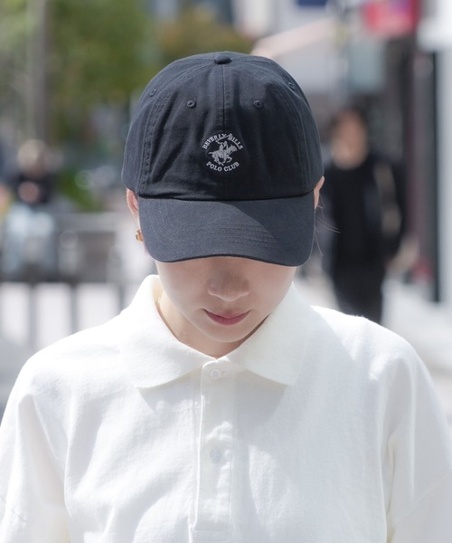 BEVERLY HILLS POLO CLUB(ビバリーヒルズポロクラブ)の「【BEVERLY HILLS POLO CLUB/ビバリーヒルズポロクラブ】【夏でも蒸れずに涼しい】オックス ローキャップ 通気性抜群 綿100% ワンポイント刺繍(キャップ・メンズ・スモークピンク/ブラック/ベージュ/ネイビー・FREE)」の21枚目の写真