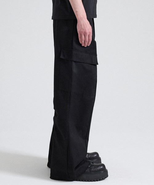 Parts Lab.(パーツラボ)の「【Parts Lab.】Wide Tuck Cargo Pants / ワイドタックカーゴパンツ(カーゴパンツ・メンズ・カーキ/ブラック・L/M/S)」の5枚目の写真