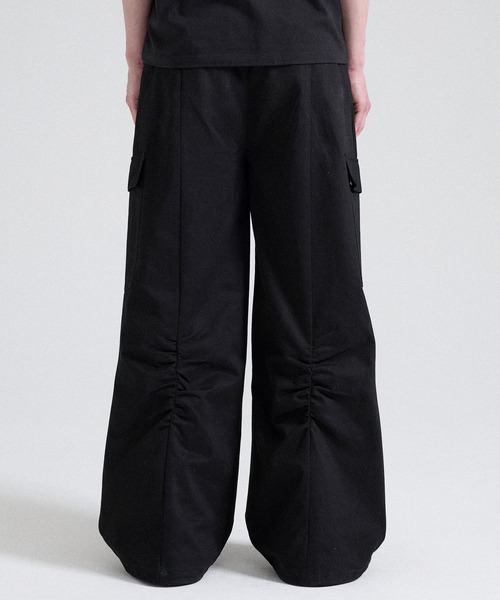 Parts Lab.(パーツラボ)の「【Parts Lab.】Wide Tuck Cargo Pants / ワイドタックカーゴパンツ(カーゴパンツ・メンズ・カーキ/ブラック・L/M/S)」の6枚目の写真
