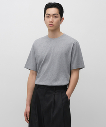 レギュラークルネックTシャツ[ミディアムグレー]