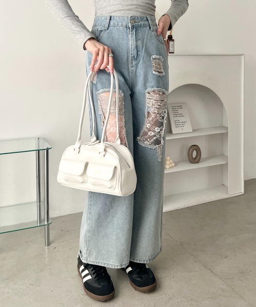 wears(ウェアーズ)の「フロントポケットボストンショルダーバッグ(ショルダーバッグ・レディース・ホワイト/ブラック・FREE)」の21枚目の写真