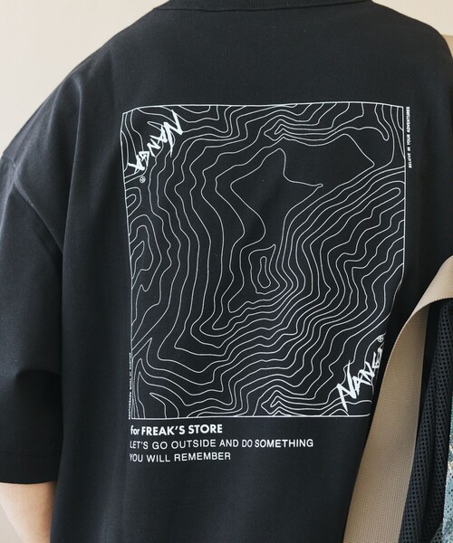 NANGA(ナンガ)の「NANGA × FREAK'S STORE/ナンガ × フリークスストア 別注 ECO HYBRID CONTOUR LOGO TEE エコハイブリッド ルーズフィット ロゴ Tシャツ(Tシャツ/カットソー・メンズ・ブラック/ホワイト/グレー・MEDIUM/LARGE)」の10枚目の写真