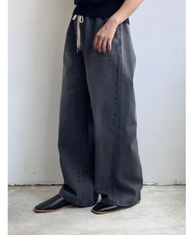 fireservice（ファイヤーサービス）の「【 Fire Service / ファイヤーサービス 】 WIDE EASY PANTS / ワイドイージーパンツ　GREY（デニムパンツ）」