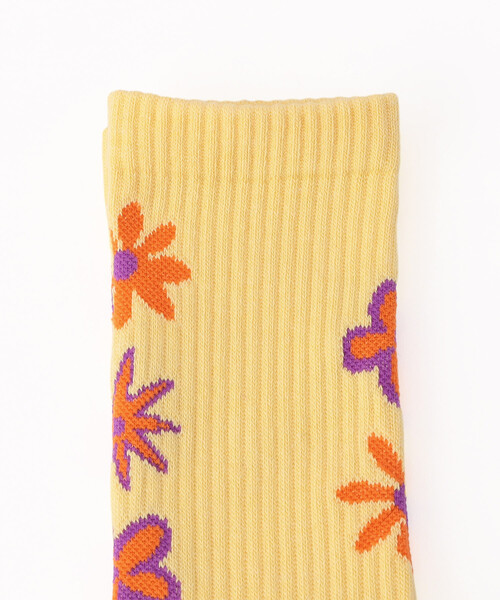 FREAK'S STORE（フリークスストア）の「ROSTER SOX/ロスターソックス DE LA/デラ（ソックス/靴下・レディース・レモンイエロー/ベージュ・ONE SIZE）」の3枚目の写真
