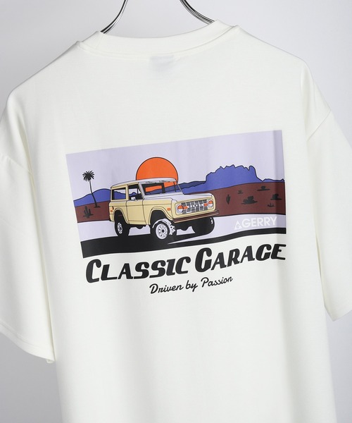 GERRY(ジェリー)の「GERRY 接触冷感 とろみポンチ バックプリント 半袖Tシャツ(Tシャツ/カットソー・メンズ・ホワイト/グリーン/ホワイト系その他/ピンク/ホワイト系その他3/グリーン系その他/ブラック/ブラック系その他2/カーキ/ブラック系その他/ホワイト系その他2/ブルー/ブラック系その他3/ホワイト系その他4/チャコールグレー・L)」の2枚目の写真