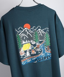 GERRY 接触冷感 とろみポンチ バックプリント 半袖Tシャツ