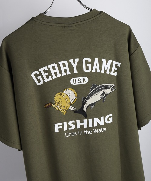 GERRY(ジェリー)の「GERRY 接触冷感 とろみポンチ バックプリント 半袖Tシャツ(Tシャツ/カットソー・メンズ・ホワイト/グリーン/ホワイト系その他/ピンク/ホワイト系その他3/グリーン系その他/ブラック/ブラック系その他2/カーキ/ブラック系その他/ホワイト系その他2/ブルー/ブラック系その他3/ホワイト系その他4/チャコールグレー・L)」の11枚目の写真