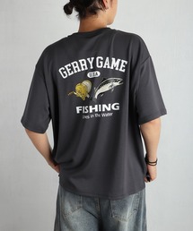GERRY 接触冷感 とろみポンチ バックプリント 半袖Tシャツ