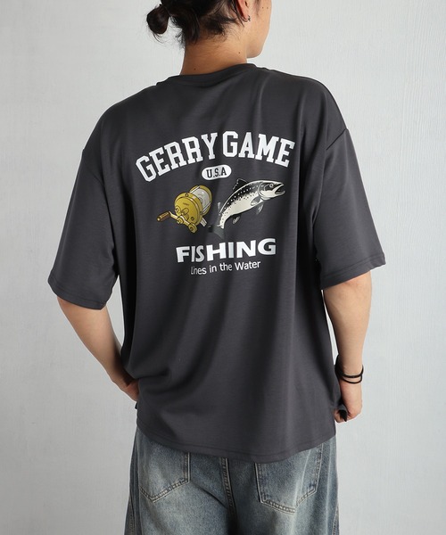GERRY(ジェリー)の「GERRY 接触冷感 とろみポンチ バックプリント 半袖Tシャツ(Tシャツ/カットソー・メンズ・ホワイト/グリーン/ホワイト系その他/ピンク/ホワイト系その他3/グリーン系その他/ブラック/ブラック系その他2/カーキ/ブラック系その他/ホワイト系その他2/ブルー/ブラック系その他3/ホワイト系その他4/チャコールグレー・L)」の10枚目の写真