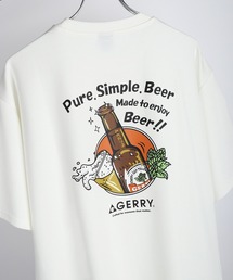 GERRY 接触冷感 とろみポンチ バックプリント 半袖Tシャツ