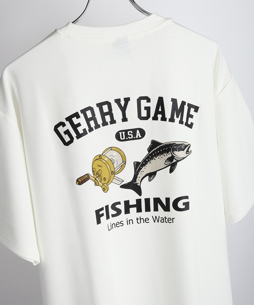 GERRY(ジェリー)の「GERRY 接触冷感 とろみポンチ バックプリント 半袖Tシャツ(Tシャツ/カットソー・メンズ・ホワイト/グリーン/ホワイト系その他/ピンク/ホワイト系その他3/グリーン系その他/ブラック/ブラック系その他2/カーキ/ブラック系その他/ホワイト系その他2/ブルー/ブラック系その他3/ホワイト系その他4/チャコールグレー・L)」の5枚目の写真