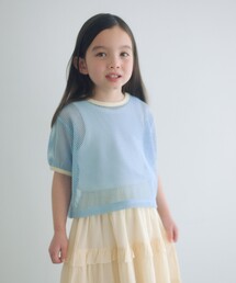 green label relaxing | メッシュTシャツ＋タンクトップ セット / キッズ  100cm-130cm(Tシャツ/カットソー)