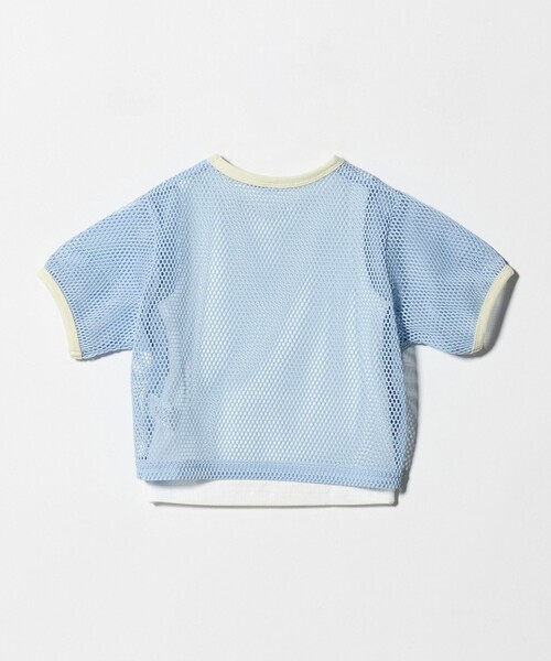 green label relaxing（グリーンレーベルリラクシング）の「メッシュTシャツ＋タンクトップ セット / キッズ  100cm-130cm（Tシャツ/カットソー・キッズ・クリーム/ライトブルー・100cm/110cm/120cm/130cm）」の4枚目の写真