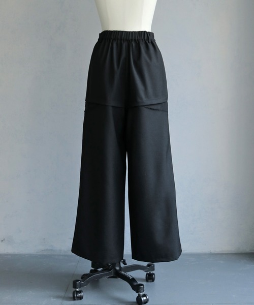 &g'aime（アンジェム）の「【&ｇ'aime 】シアー切替パンツ　Sheer Panelled Pants（スラックス・レディース・チャコールグレー/ブラック・FREE）」の22枚目の写真