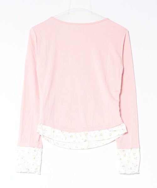 frunco(フランコ)の「【ZOZOTOWN限定】フェイクレイヤード花柄レースヘンリーネックT(Tシャツ/カットソー・レディース・ホワイト/ピンク/アイボリー・FREE)」の11枚目の写真