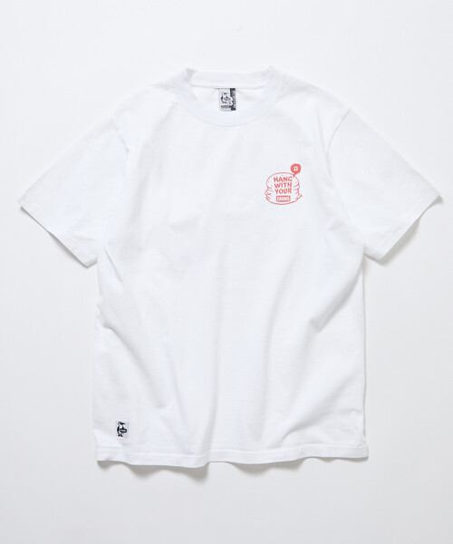 CHUMS（チャムス）の「CHUMS/チャムス 限定展開 CHUMS×FREAK'S STORE 別注 ブービーバード バックプリント クルーネックTシャツ/バーガーモチーフ（Tシャツ/カットソー・メンズ・ネイビー/ホワイト/ブラック/グレイッシュベージュ・X-LARGE/LARGE/MEDIUM/SMALL）」の7枚目の写真
