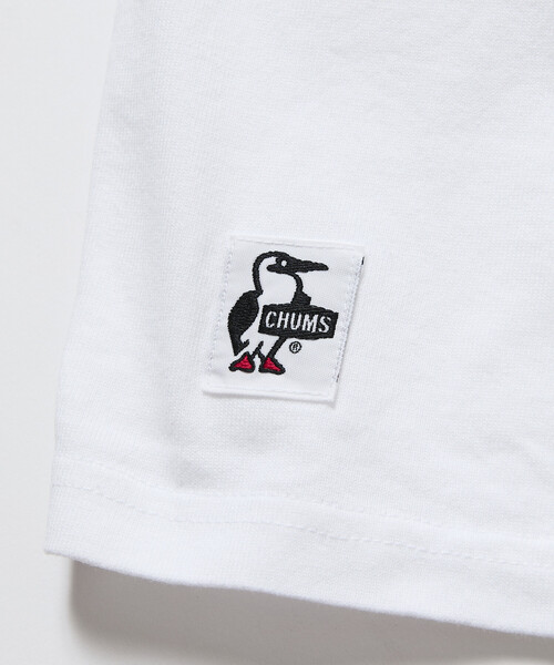 CHUMS（チャムス）の「CHUMS/チャムス 限定展開 CHUMS×FREAK'S STORE 別注 ブービーバード バックプリント クルーネックTシャツ/バーガーモチーフ（Tシャツ/カットソー・メンズ・ネイビー/ホワイト/ブラック/グレイッシュベージュ・X-LARGE/LARGE/MEDIUM/SMALL）」の5枚目の写真