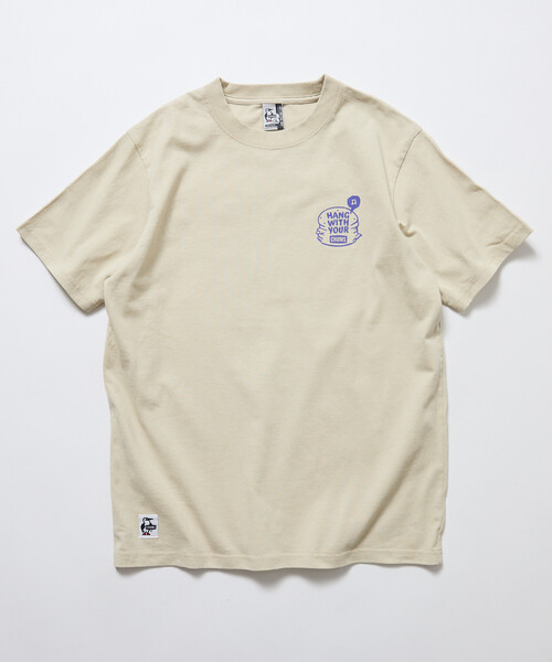 CHUMS（チャムス）の「CHUMS/チャムス 限定展開 CHUMS×FREAK'S STORE 別注 ブービーバード バックプリント クルーネックTシャツ/バーガーモチーフ（Tシャツ/カットソー・メンズ・ネイビー/ホワイト/ブラック/グレイッシュベージュ・X-LARGE/LARGE/MEDIUM/SMALL）」の15枚目の写真