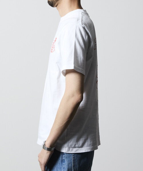 CHUMS（チャムス）の「CHUMS/チャムス 限定展開 CHUMS×FREAK'S STORE 別注 ブービーバード バックプリント クルーネックTシャツ/バーガーモチーフ（Tシャツ/カットソー・メンズ・ネイビー/ホワイト/ブラック/グレイッシュベージュ・X-LARGE/LARGE/MEDIUM/SMALL）」の17枚目の写真