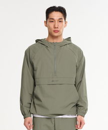 LAZYBEE（レイジービー）の「キャンプマルチスポーツランニングウィンドブレーカーアノラックフードジップアップジャケットトップスMカーキ（マウンテンパーカー）」