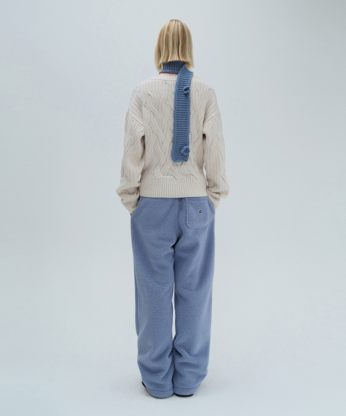 DIAGONAL（ダイアゴナル）の「CABLE APPLIQUE KNIT (ivory)（ニット/セーター・レディース・その他・FREE）」の7枚目の写真