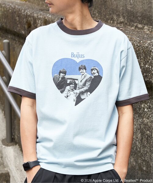 The Beatles(ザビートルズ)の「THE BEATLES ザ ビートルズ リンガープリントTシャツ(Tシャツ/カットソー・メンズ・ブラウン/チャコール/ライトブルー・S/M/L/LL)」の10枚目の写真