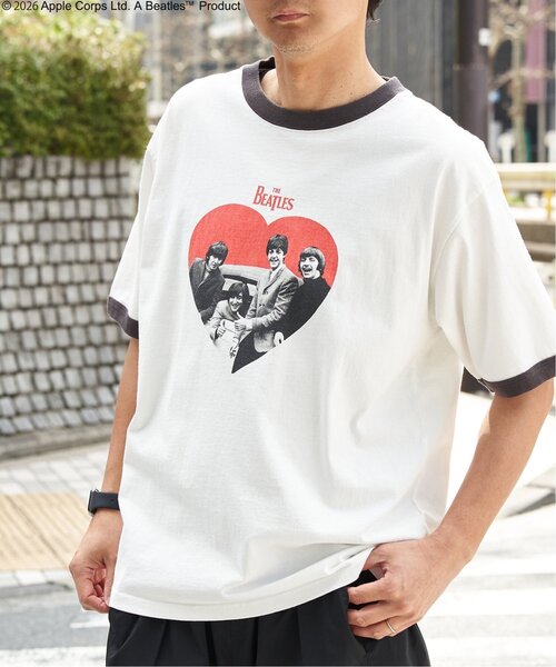 The Beatles(ザビートルズ)の「THE BEATLES ザ ビートルズ リンガープリントTシャツ(Tシャツ/カットソー・メンズ・ブラウン/チャコール/ライトブルー・S/M/L/LL)」の18枚目の写真