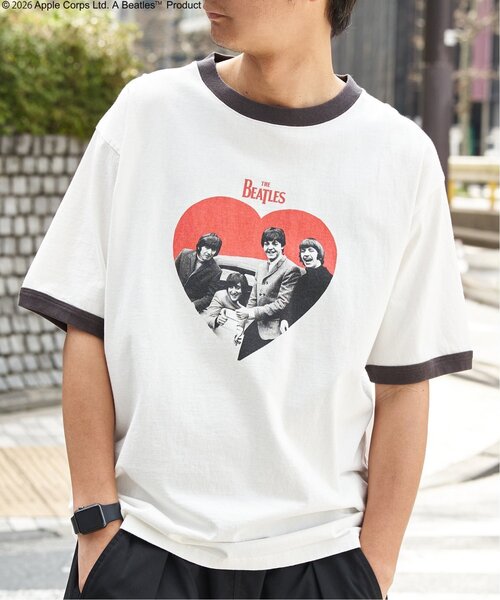 The Beatles(ザビートルズ)の「THE BEATLES ザ ビートルズ リンガープリントTシャツ(Tシャツ/カットソー・メンズ・ブラウン/チャコール/ライトブルー・S/M/L/LL)」の19枚目の写真