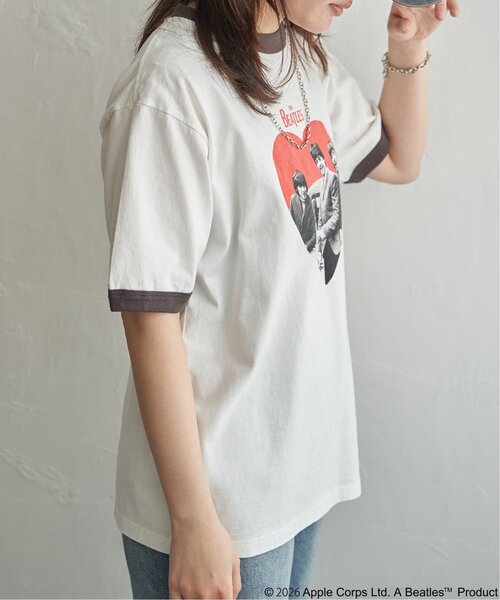 The Beatles(ザビートルズ)の「THE BEATLES ザ ビートルズ リンガープリントTシャツ(Tシャツ/カットソー・メンズ・ブラウン/チャコール/ライトブルー・S/M/L/LL)」の20枚目の写真