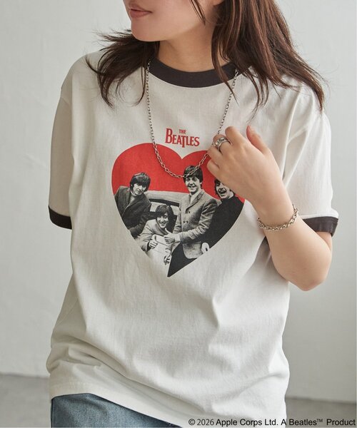 The Beatles(ザビートルズ)の「THE BEATLES ザ ビートルズ リンガープリントTシャツ(Tシャツ/カットソー・メンズ・ブラウン/チャコール/ライトブルー・S/M/L/LL)」の21枚目の写真