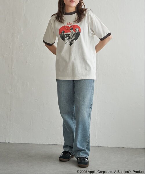 The Beatles(ザビートルズ)の「THE BEATLES ザ ビートルズ リンガープリントTシャツ(Tシャツ/カットソー・メンズ・ブラウン/チャコール/ライトブルー・S/M/L/LL)」の22枚目の写真