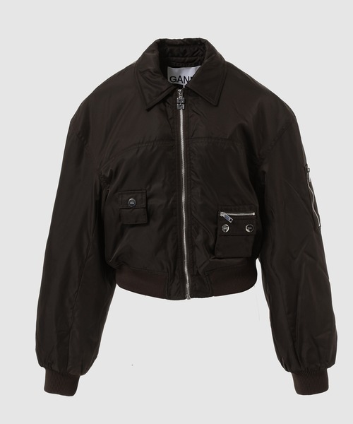 GANNI（ガニー）の「Duchesse Nylon Bomber Jacket（その他アウター・レディース・その他・36）」の6枚目の写真